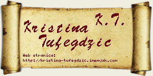 Kristina Tufegdžić vizit kartica
